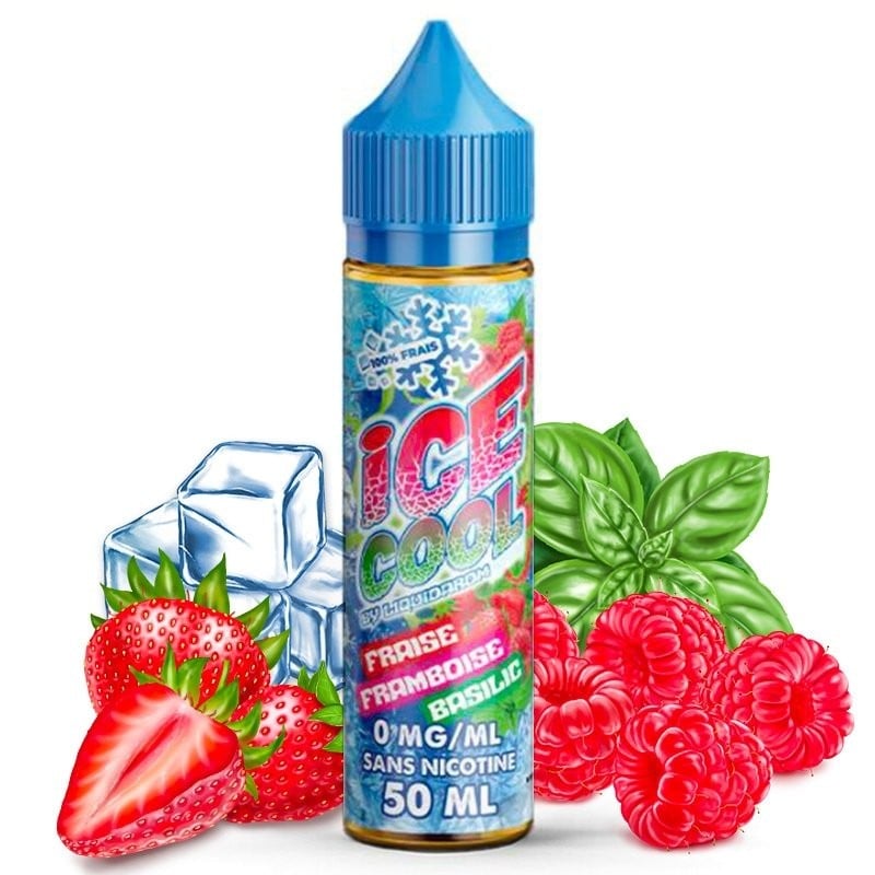 FRAISE FRAMBOISE BASILIC - ICE COOL 50ML