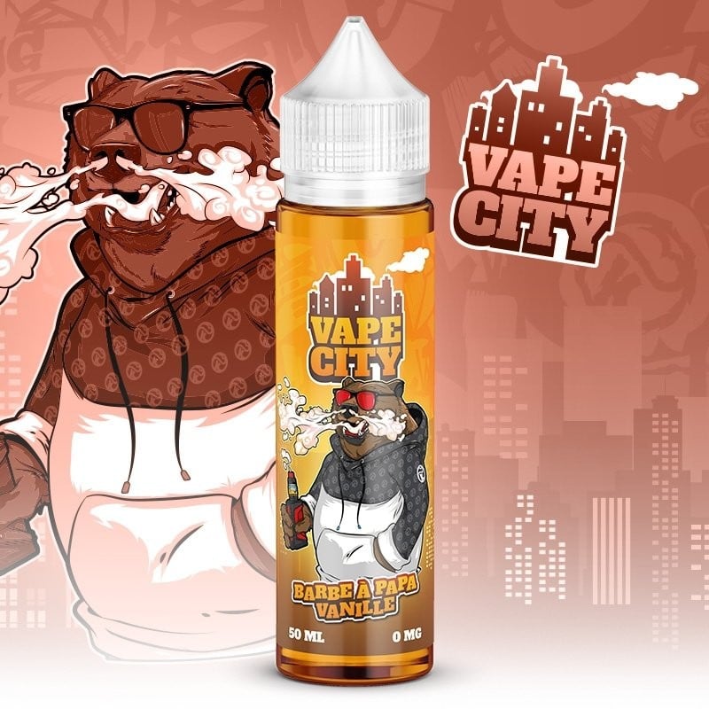 BARBE A PAPA-VANILLE - VAPE CITY 50ML