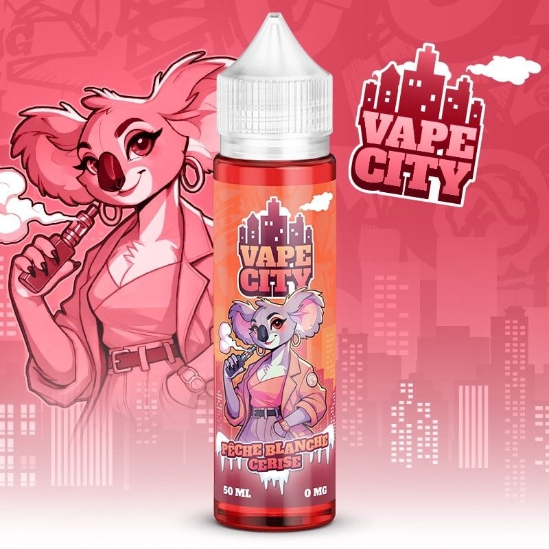 PÊCHE BLANCHE-CERISE - VAPE CITY 50ML