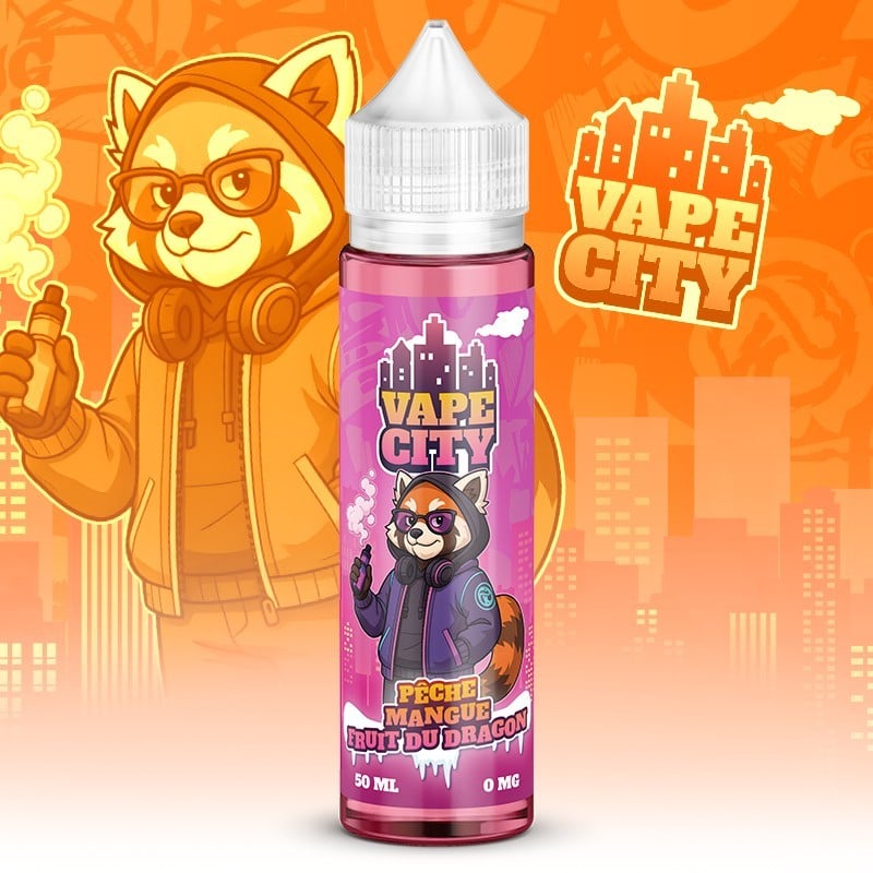 PÊCHE-MANGUE-FRUIT DU DRAGON - VAPE CITY 50ML